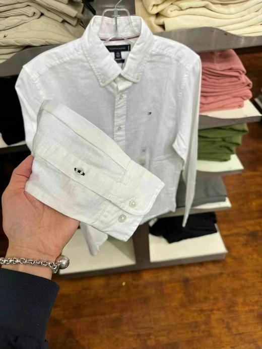 💰599/件直邮到手✈️ 经典版亚麻衬衣，55%亚麻 45%棉TOMMY HILFIGER衬衫 商品图1
