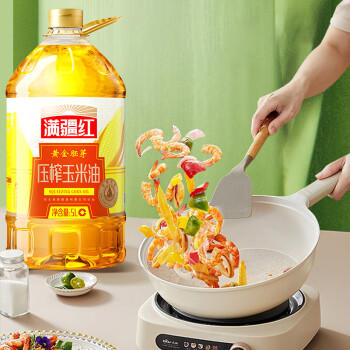 满疆红 食用油 非转基因 黄金胚芽压榨玉米油5L 富含植物甾醇 /粮油调味 /食用油 /玉米油 商品图4