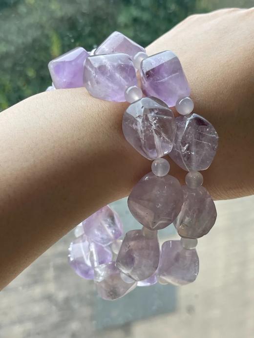 天然淡紫晶随型珠项链，顺丰包邮 商品图4