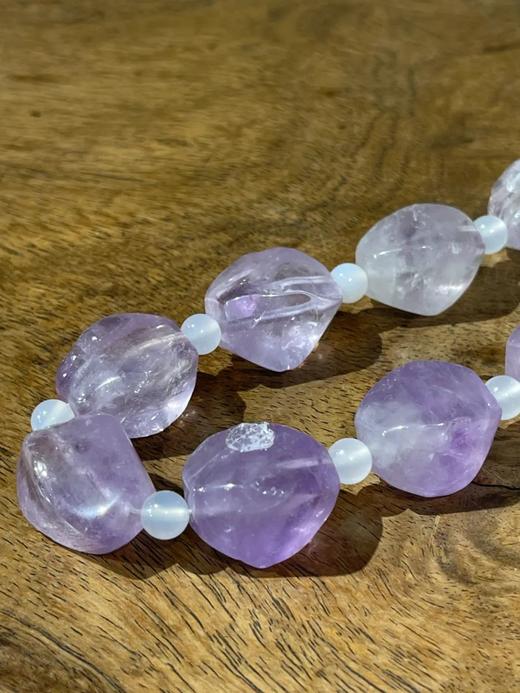 天然淡紫晶随型珠项链，顺丰包邮 商品图8