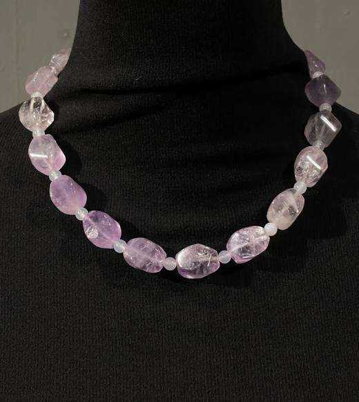 天然淡紫晶随型珠项链，顺丰包邮 商品图10