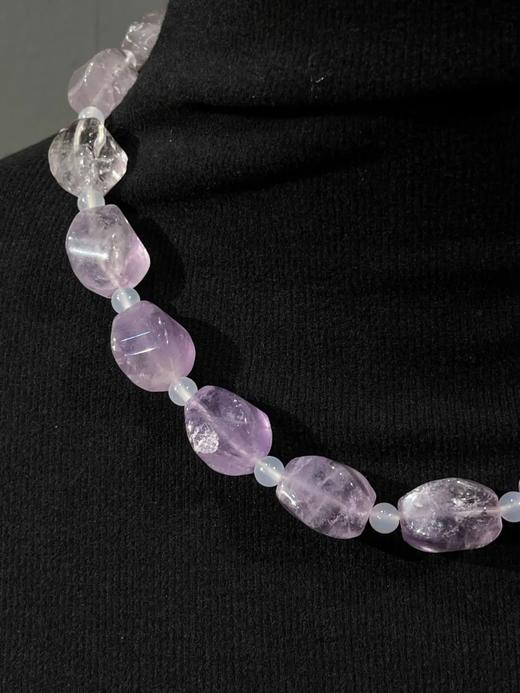 天然淡紫晶随型珠项链，顺丰包邮 商品图11