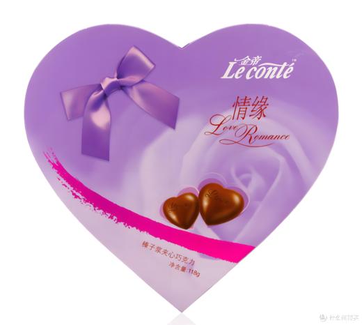 【亚欧超市】金帝紫色情缘巧克力118g/盒 商品图0