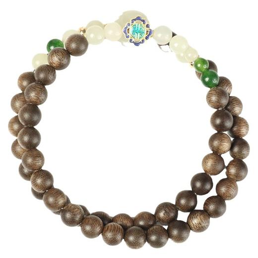 沉香之美 古朴大气【一线沉香】和田玉点缀，一份心意 更是祝福 男女老少皆宜 自戴送礼佳品 商品图4