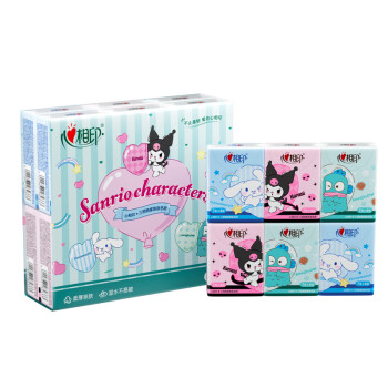 心相印三丽鸥联名款12包装四层手帕纸*1条（包邮） /家庭清洁/纸品 /清洁纸品 /手帕纸