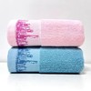 三利 春申面巾 两条装 SL2195 蓝色+粉色 商品缩略图0