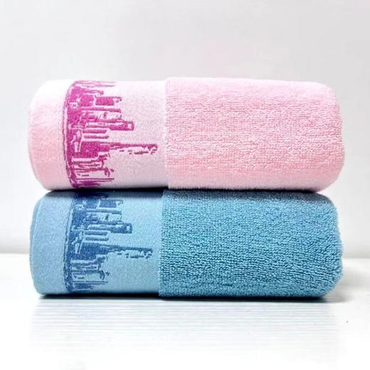 三利 春申面巾 两条装 SL2195 蓝色+粉色 商品图0