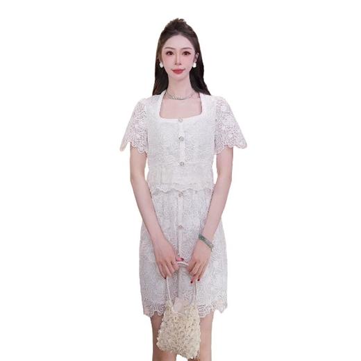 MAXRIENYMAXRIENY2025年春夏新款半裙重工蕾丝气质高腰半裙(货号:MF86SK002) 商品图2