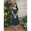 鹿向南[樱桃列车]新款夏季韩系甜美减龄感仿牛仔布轻薄透气连衣裙 商品缩略图0