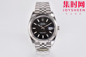 C厂劳力士日志型41mm 黑色盘 3235机 五珠链 904L钢 男士腕表