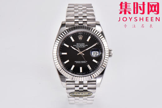 C厂劳力士日志型41mm 黑色盘 3235机 五珠链 904L钢 男士腕表 商品图0