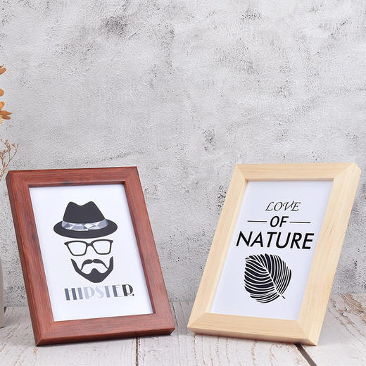 实木6寸相框摆台相片框（款式随机） 商品图1