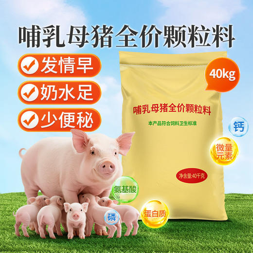 华畜哺乳母猪全价料催乳下奶提高免疫奶水好防便秘产后恢复饲料 商品图2