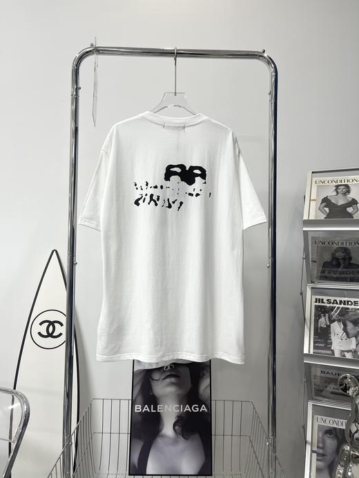 【秒杀特价】巴黎世家23春夏款泼墨涂鸦字母短袖T恤 商品图3