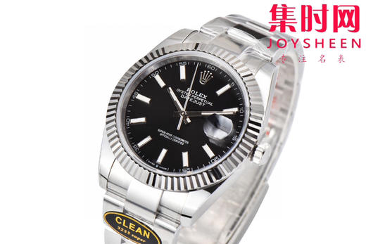 C厂劳力士日志型41mm 黑色盘 3235机 三珠链 904L钢 男士腕表 商品图1