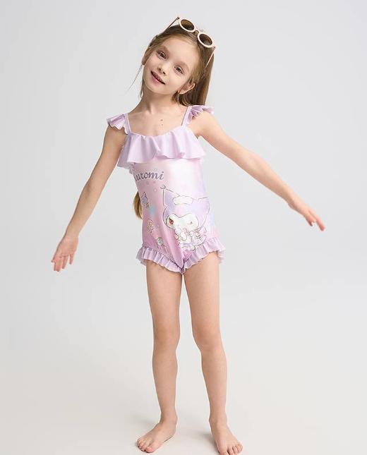 【春上新】8楼爱慕儿童Aimer Kids女孩2件装-粉星梦酷洛米连体泳衣AK167H302，吊牌价660元 商品图4