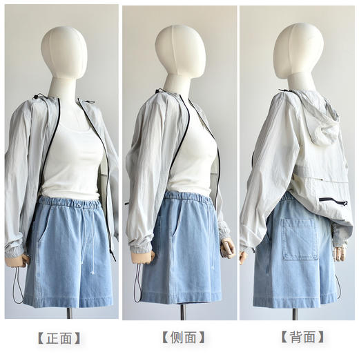 【天丝/纯棉牛仔短裤】夏季新品超柔纯棉牛仔短裤 天丝凉感柔软休闲裤短裤 商品图7