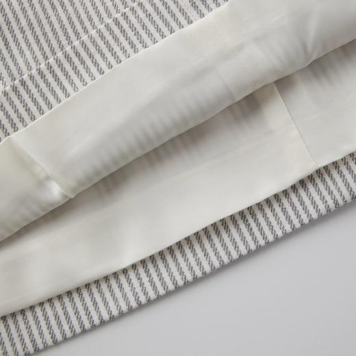 ROMI STUDIO自然质感经典条纹  棉麻混纺双褶半身短裙RWCSXT1957(现货) 商品图4