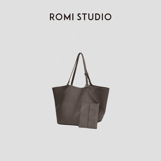 ROMI STUDIO意大利进口头层牛皮革  大容量手提托特包RWCLP31908 商品图1