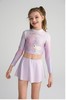 【春上新】8楼爱慕儿童Aimer Kids女孩3件装-粉星梦酷洛米长袖短裙裤分身泳衣套装AK167H301，吊牌价660元 商品缩略图2