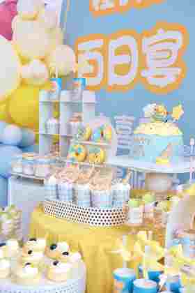 黄油小熊甜品台