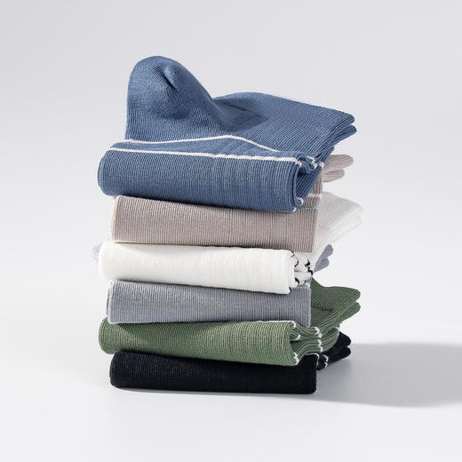 连绵·男士条纹船袜Y40（3双装） 商品图12