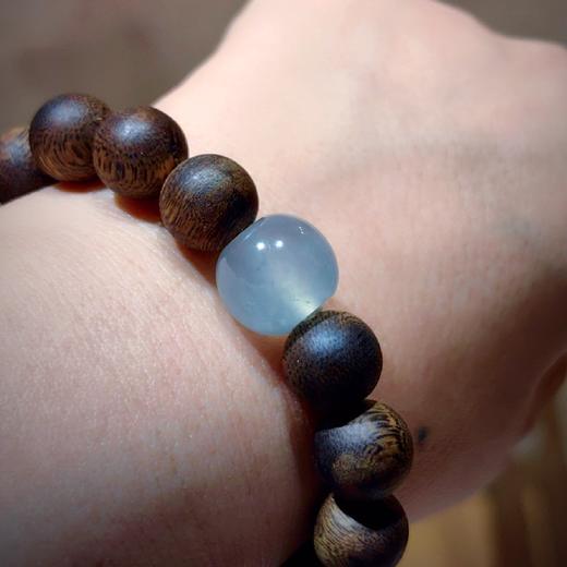 翡翠 lucky 胖胖配沉香珠串 商品图0