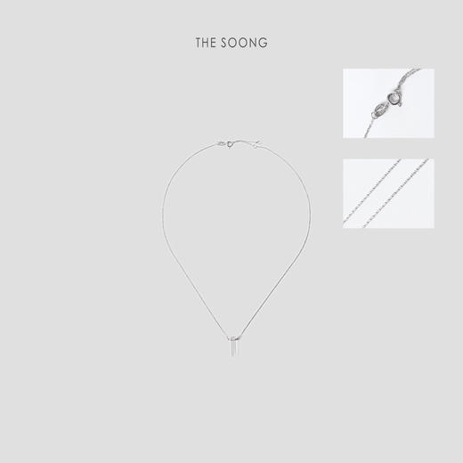 THESOONG|"水晶项链"手工打磨精工抛光抗氧化水晶吊坠项链HWZB6983 商品图1
