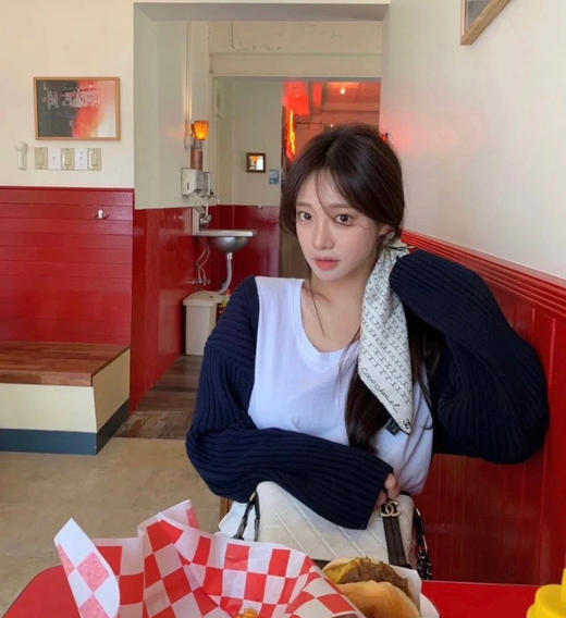 519-2 真香 真丝斜纹绸 丝巾➕束发带 二合一组合 多功能 商品图3