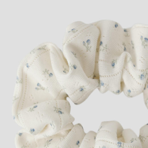 ROMI STUDIO可爱居家系列  法式碎花白色大肠发圈发绳RWCSPT2641 商品图4