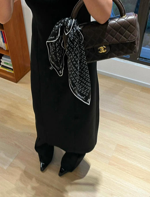 519-2 真香 真丝斜纹绸 丝巾➕束发带 二合一组合 多功能 商品图2