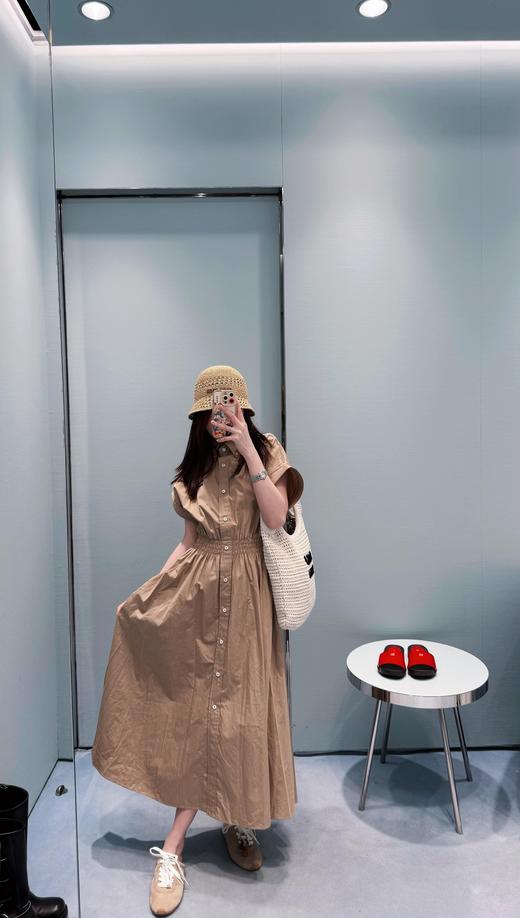 缪缪 25Ss春夏新款 知性分子学院风衬衫领连衣裙（DQJ） 商品图2