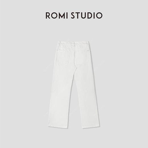 ROMI STUDIO简约自然轻薄舒适  棉麻混纺修身直筒长裤RWCSXD2754 商品图2