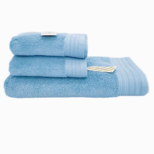 三利 爱丁堡长绒棉面巾 两条装 G8099 蓝色 商品图0