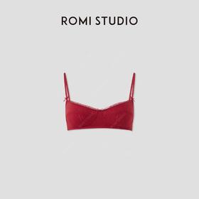 ROMI STUDIO法式浪漫氛围系列  红色蕾丝花边吊带内衣RWCSNT2360