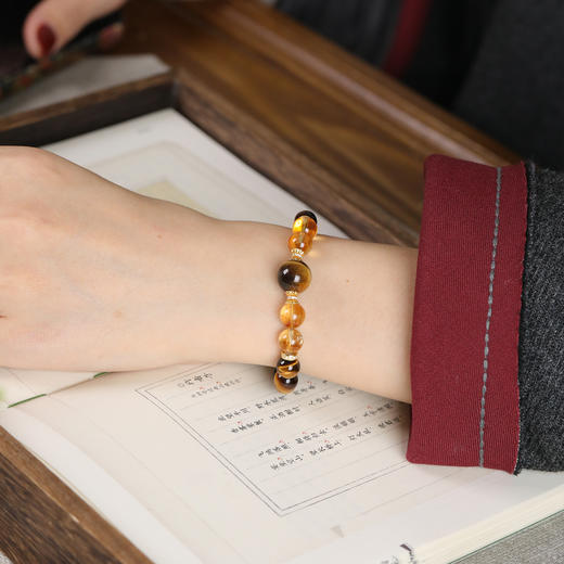 天然虎眼石新中式国风手串 商品图1