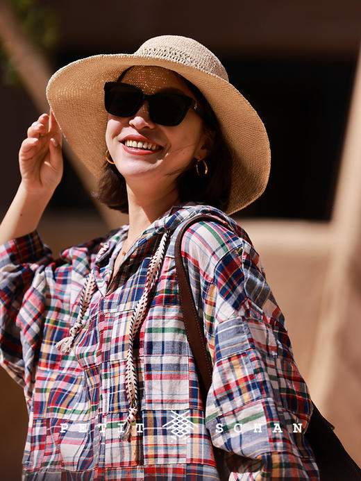 PETIT SCHAN小闪 #084 under the tuscan sun 托斯卡纳艳阳下 手工钩织纸草镂空度假感法式大檐草帽 商品图2