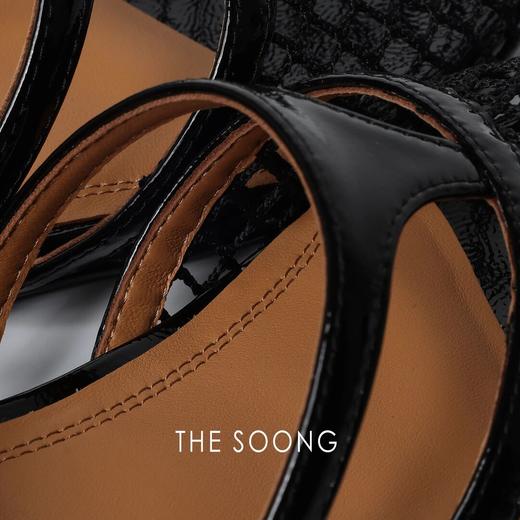 THESOONG"镂空凉鞋"经典透气网纱轻盈透气交叉细带凉鞋HWXZ7159 商品图3