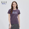 ELLE Active夏新款舒适亲肤经典字母针织短袖T恤女修身版上衣 商品缩略图0