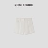 ROMI STUDIO经典老钱宽松剪裁  100%亚麻轻薄休闲短裤RWCRXG2897 商品缩略图0