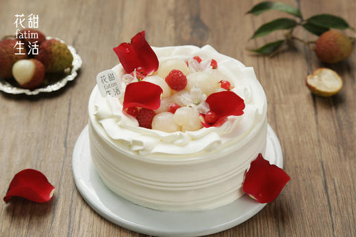 玫瑰荔枝树莓•奶油蛋糕 商品图0