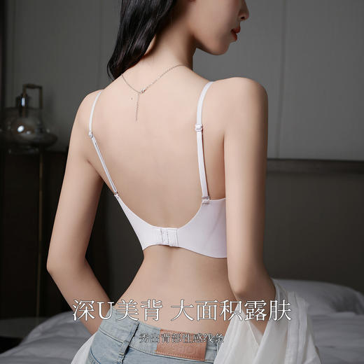 【小胸聚拢防走光】性感美背内衣女轻薄透气收副乳无钢圈文胸罩醉兰美背 商品图1