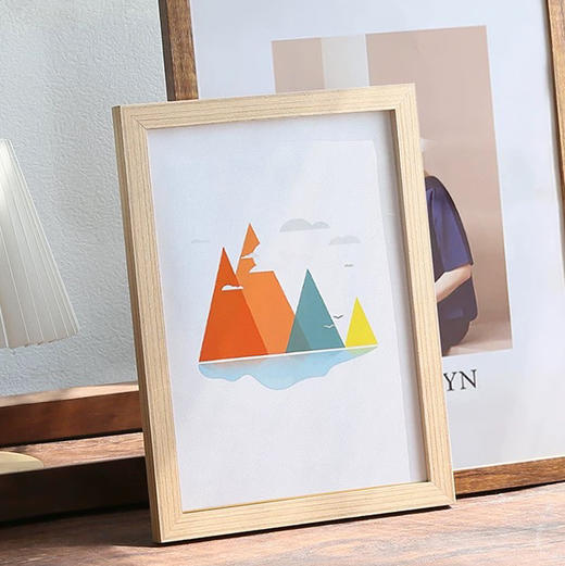 简约木质7寸相框挂墙 商品图0