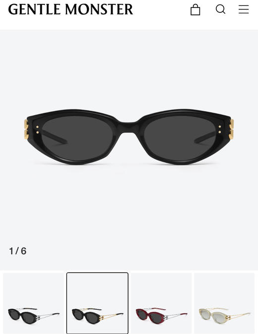 𝐆𝐌 𝟐𝟎𝟐𝟓𝐊𝐔𝐍𝐒𝐓系列四色太阳镜051209 商品图7