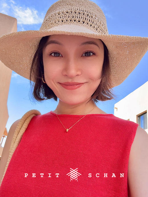 PETIT SCHAN小闪 #084 under the tuscan sun 托斯卡纳艳阳下 手工钩织纸草镂空度假感法式大檐草帽 商品图1