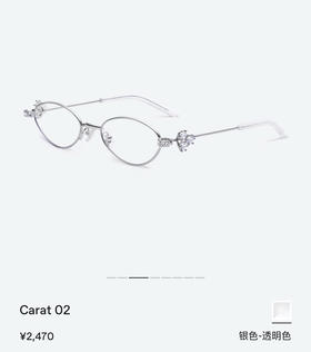 2025GM墨镜CARAT无框珠宝平光镜