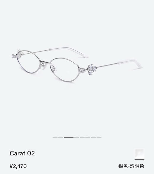 2025GM墨镜CARAT无框珠宝平光镜 商品图0