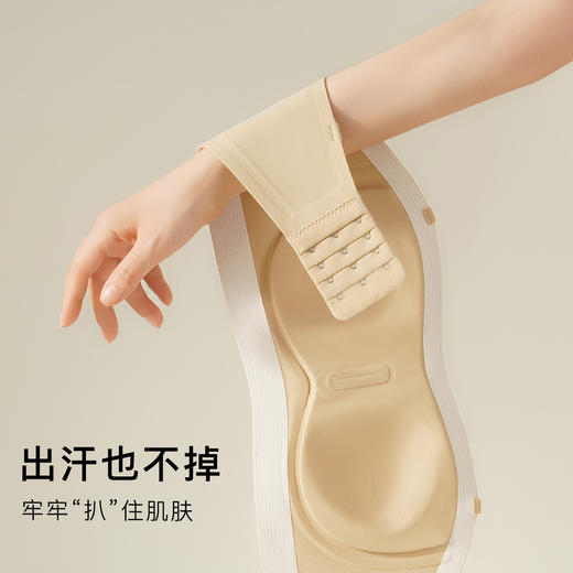 【蹦跳不掉无肩带】裸感无痕小胸聚拢内衣女收副乳无钢圈文胸罩雨落伊人 商品图5