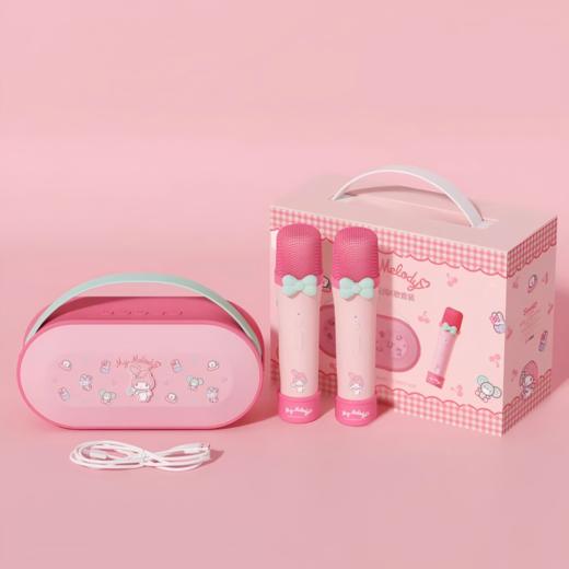 亿觅x三丽鸥 美乐蒂话筒音响一体k歌套装（双麦） 商品图0