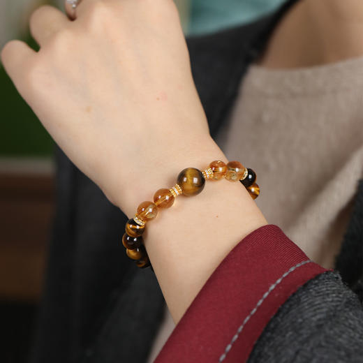 天然虎眼石新中式国风手串 商品图2